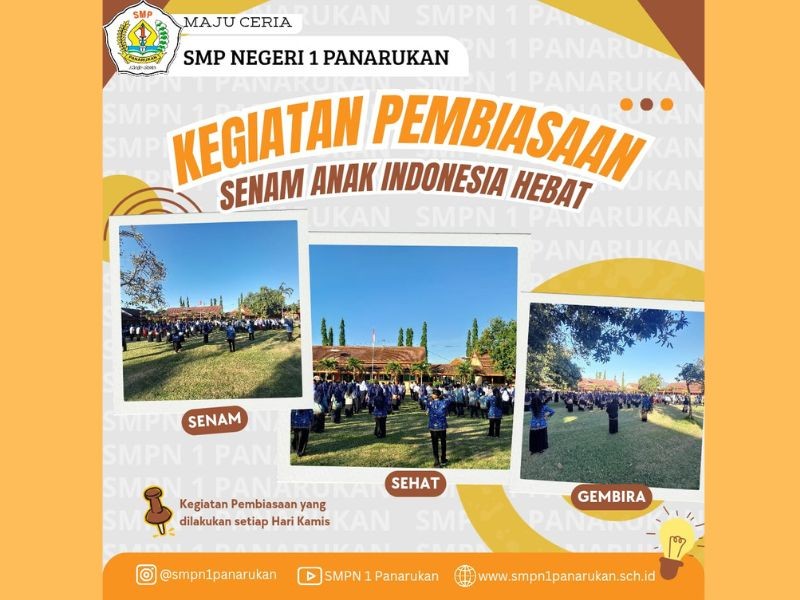 KEGIATAN PEMBIASAN SENAM ANAK INDONESIA HEBAT