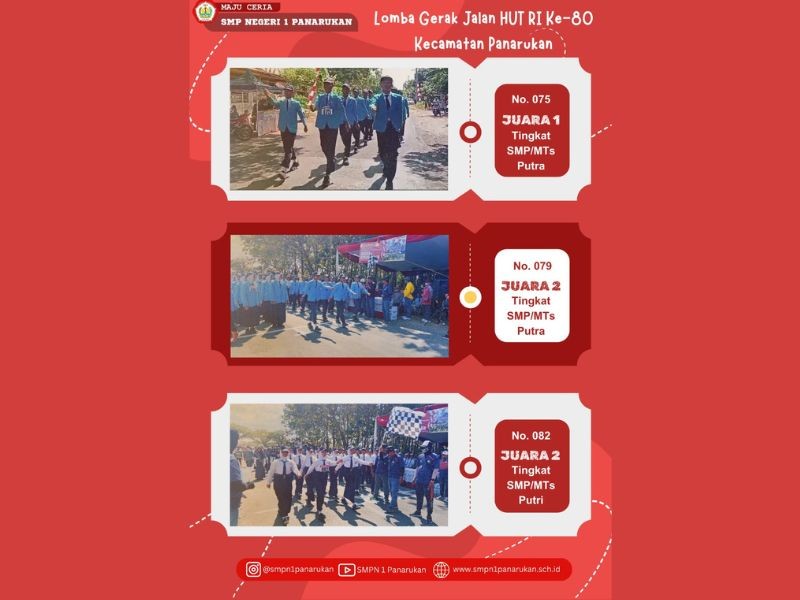 LOMBA GERAK JALAN HUT RI KE-80